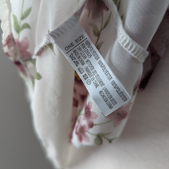 Sheer Floral Open Front Cardigan Cover Up - Picture 5 of 5